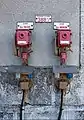 Image 8Emergency telephones, on the Paris-Bordeaux railway line, Saint-Saviol station, Vienne, France