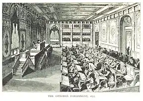 The Ottoman Parliament in 1877