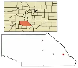 Location of the Town of Crestone in the Saguache County, Colorado.