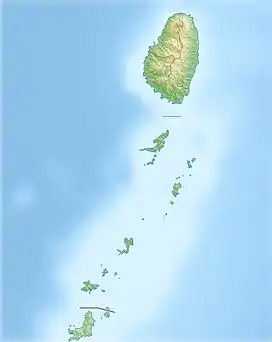 Colonarie River is located in Saint Vincent and the Grenadines