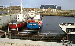 Saleen Harbour is 1 km south of Binghamstown village