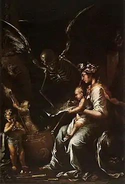 Human Fragility (c. 1656), oil on canvas, 199 x 134 cm., Fitzwilliam Museum