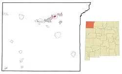 Location of Flora Vista, New Mexico