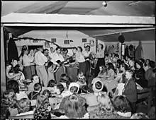 Image 1Services at the Pentecostal Church of God in Lejunior, Kentucky, in 1946 (from Evangelicalism in the United States)