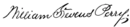William Stevens Perry's signature