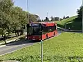 Vilnius city bus in Lentvaris