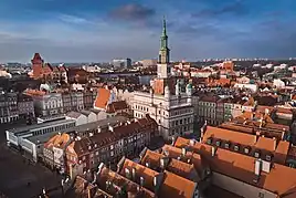 Part of the Poznań Old Town with Old Market Square