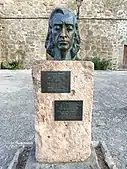 Bust, Valldemossa, Majorca, where Chopin stayed 1838-39