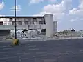 Demolition underway at the St. Charles Mall on May 30, 2002. (Joseph Spiess Company department store perspective)
