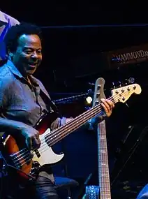 Washington performing with Steely Dan in 2017.
