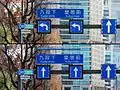 Changeable lane usage signs