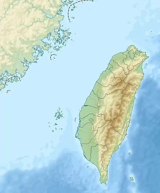 Yushan is located in Taiwan