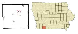 Location of Sharpsburg, Iowa