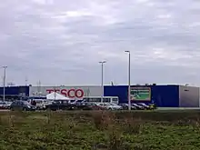 Image 10A Hungarian Tesco hypermarket in Makó (from List of hypermarkets)