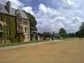 The Meadow Building of Christ Church as seen from Broad Walk on the far northwestern corner of the Christ Church Meadow