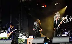 The Durango Riot at the Kosmonaut Festival.From left to right: Jacob Martinsson, Hakan Ficks, and Fred Andersson.