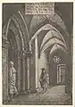 The entrance hall of the Regensburg Synagogue, Albrecht Altdorfer, 1519