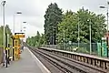 The view to the south of the station.