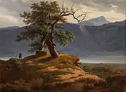 Landscape with traveller  (1839)