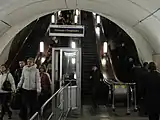 The transfer to Tverskaya served by the Zamoskvoretskaya Line