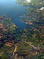 Image 29An aerial view of Carrick Roads (from Geography of Cornwall)