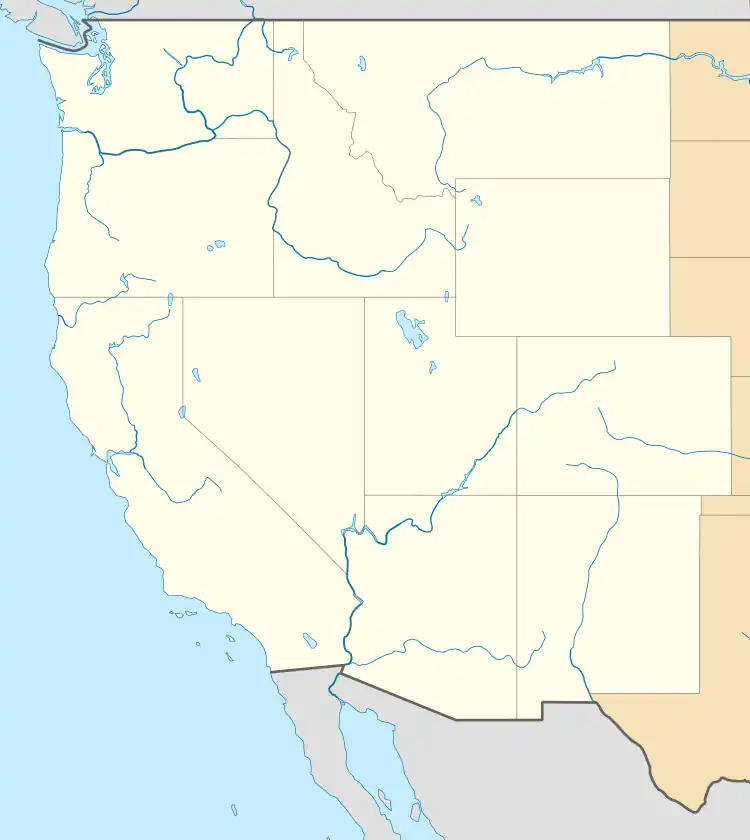 Flight 105 UFO sighting is located in USA West