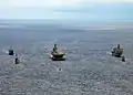 BRP Rajah Humabon, together with Philippine & U.S. Navy ships during naval phase of Balikatan 2009 bi-lateral exercises held in April 2009