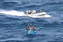 Image 22Suspected Somali pirates keep their hands in the air (from Piracy)
