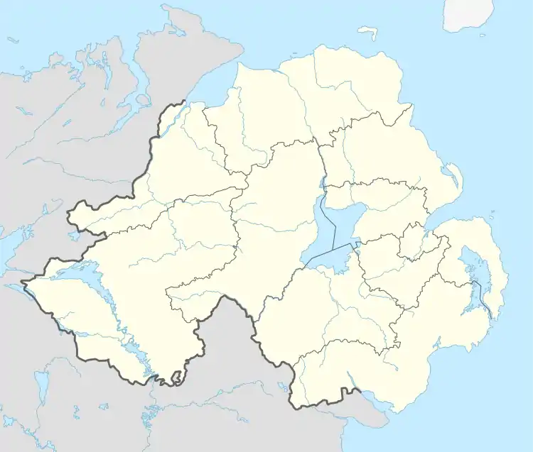 2000–01 Irish League is located in Northern Ireland