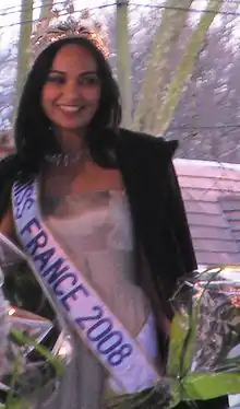 Miss Réunion 2007 and Miss France 2008Valérie Bègue