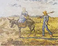 Van Gogh: Morning, Leaving for Work (1890), Hermitage Museum
