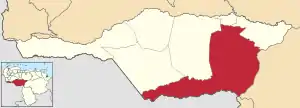 Location in Apure