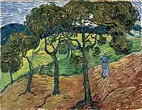 Landscape with Trees and Figures, 1889