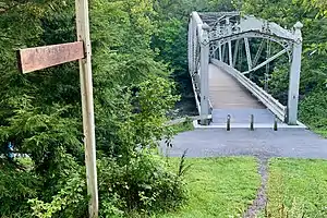 Appalachian Trail crossing Swatara Creek on the Waterville Bridge