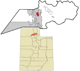Location within Weber County and the State of Utah