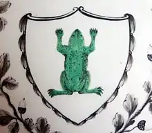 Image 20Detail of Josiah Wedgwood's Frog Service, 1773–4, made for Catherine the Great of Russia (from Frogs in culture)