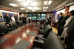The Situation Room, newly renovated during the presidency of George W. Bush