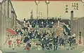 View from the bridge in Tokyo from the series of 53 Tokaido stations (Japan) -  Asia and Pacific Museum