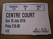 Image 32Wimbledon operates a ticket resale system where returned Show Court tickets can be purchased. All proceeds go to charity. (from Wimbledon Championships)