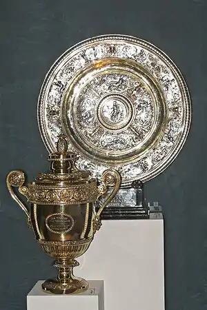 Image 42The Ladies' (top) and Gentlemen's singles trophies (from Wimbledon Championships)