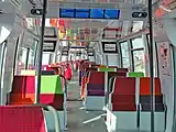 Interior, showing 3+2 seating
