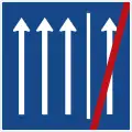 3 Fahrstreifen und 1 Seitenstreifen3 driving lanes + 1 hard shoulder (use not permitted)