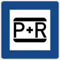 Sign 316Park and ride