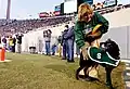 Zeke II with caretaker