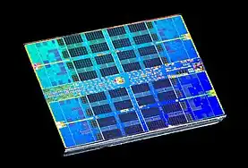 Die shot of an AMD Zen 2 Ryzen-processor.