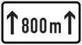 For 800 m