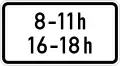 At times shown