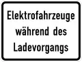 Electric vehicles while being charged (with number)