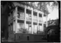 The rear of the house, viewed from West Wayne Street. The privacy wall has since been increased in height