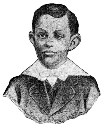 Nine year old boy, with disability, 9 months after admittance to Séguin's school (Labour and Childhood).png